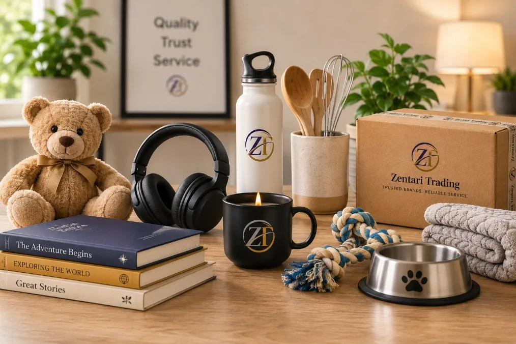 Assortment of Zentari Trading products