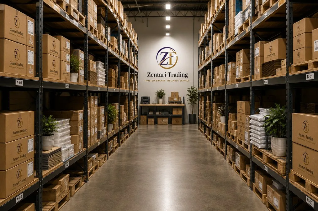 Organized Zentari Trading warehouse storage